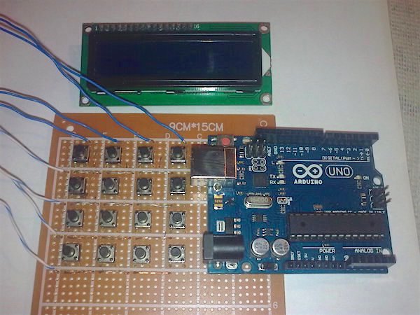 Комплектующие простого калькулятора на Arduino