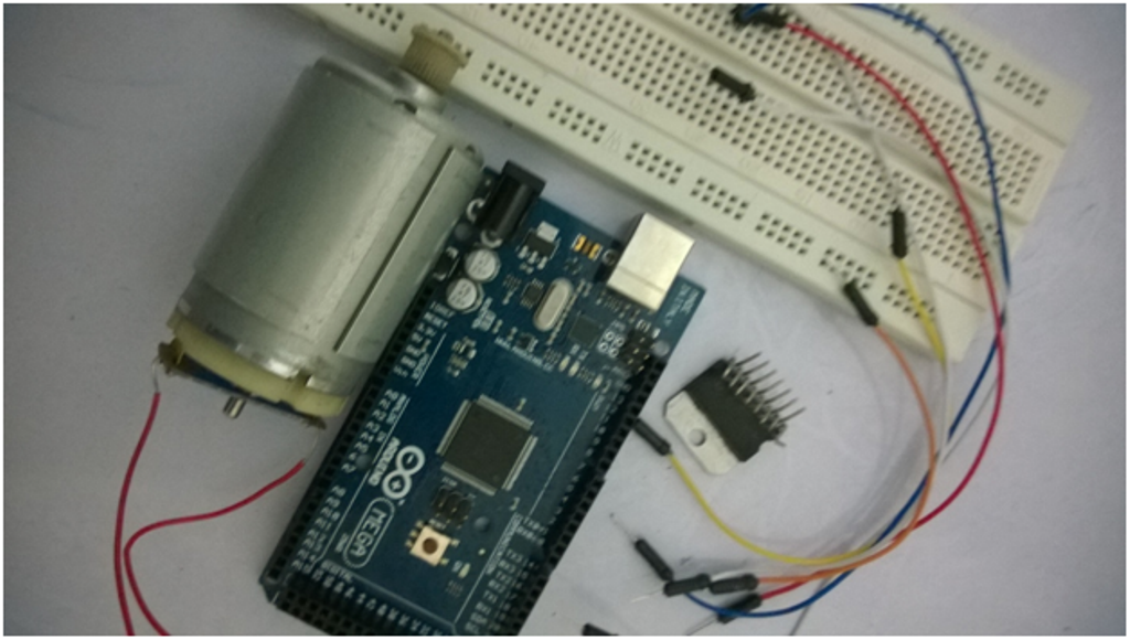Комплектующие для эксперимента управления двигателем постоянного тока с помощью Arduino