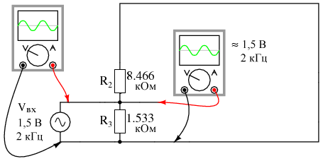 Из-за очень низкого сопротивления разделительного конденсатора на частоте сигнала, он ведет себя как кусок провода, поэтому на этом этапе в суперпозиционном анализе его можно опустить
