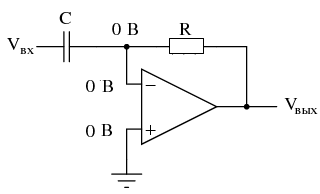 Схема дифференциатора