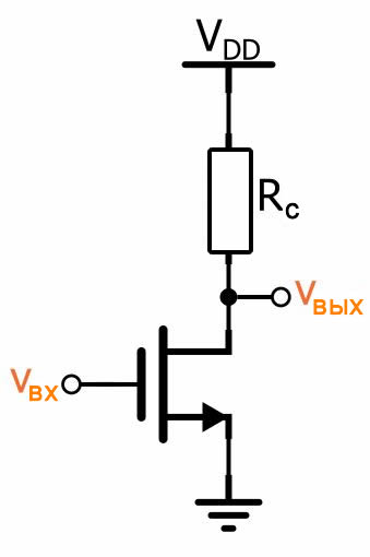 Рисунок 3 Усилитель на MOSFET транзисторе