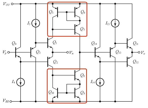 Рисунок 8 Принципиальная электрическая схема усилителя с обратной связью по току (CFA)