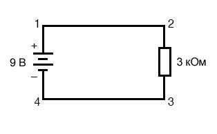 Рисунок 2 Схема с одним резистором