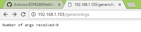 Рисунок 1 Результат доступа к URL-адресу /genericArgs без параметров запроса