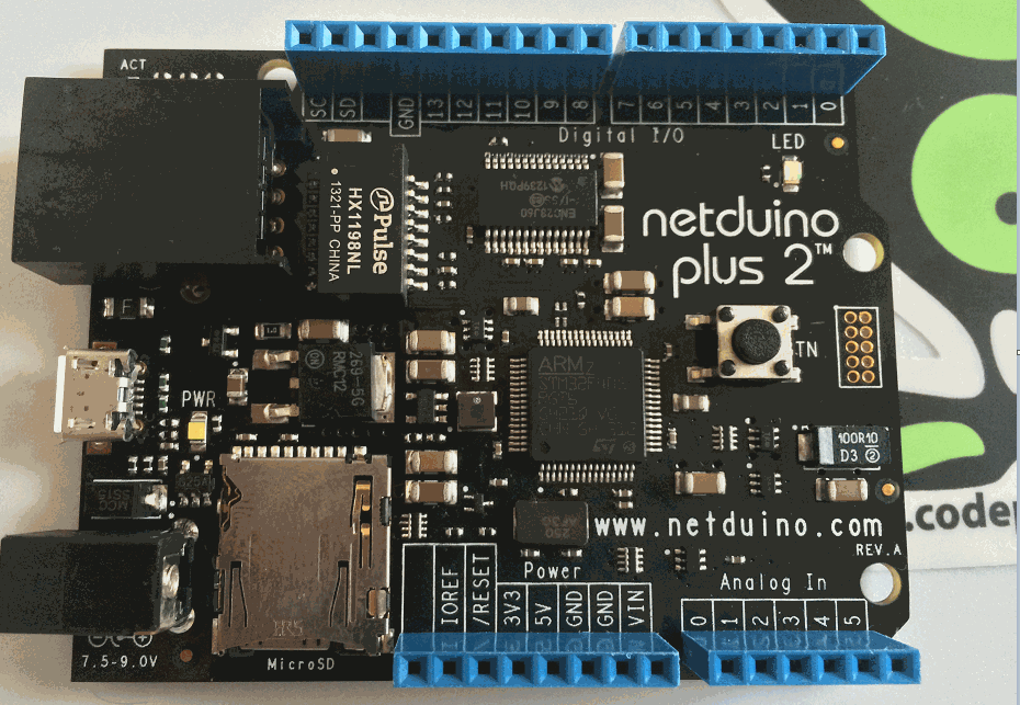 Netduino Plus 2. Кнопка